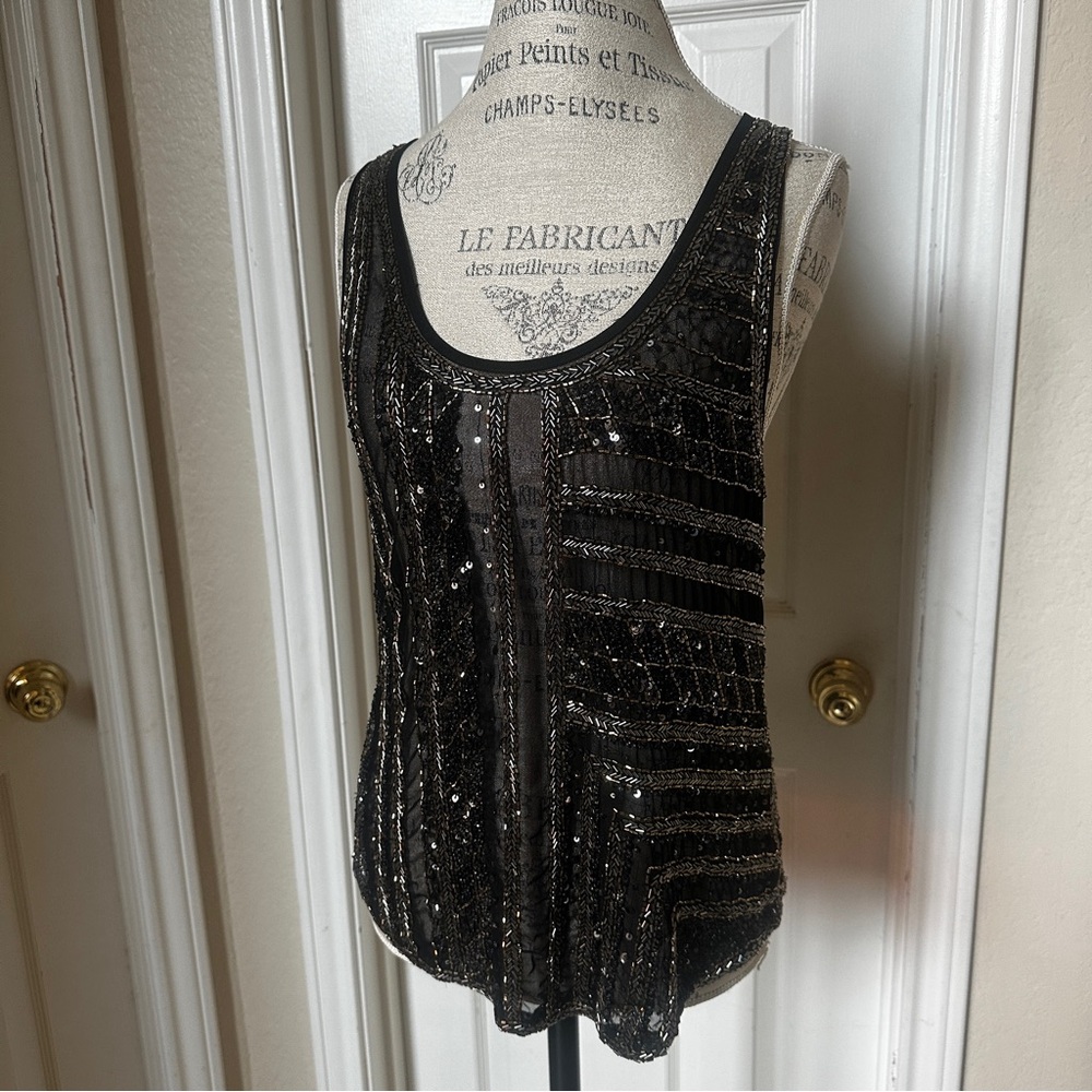 Beaded Racerback Sparkle Top